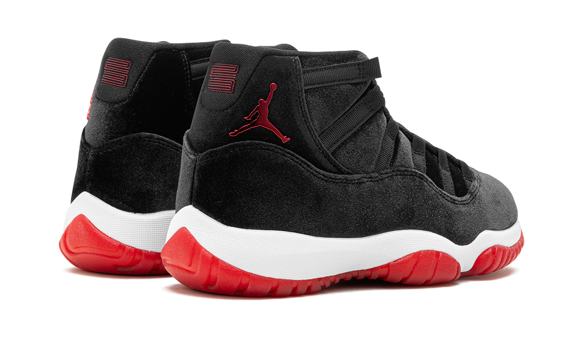 jordan 11 retro bred velvet women s+DB5457-061+diagnol right behind view