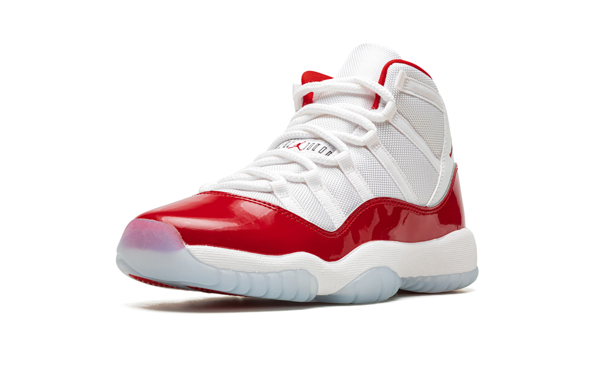 jordan 11 retro cherry 2022 gs+378038-116+left diagnol single view