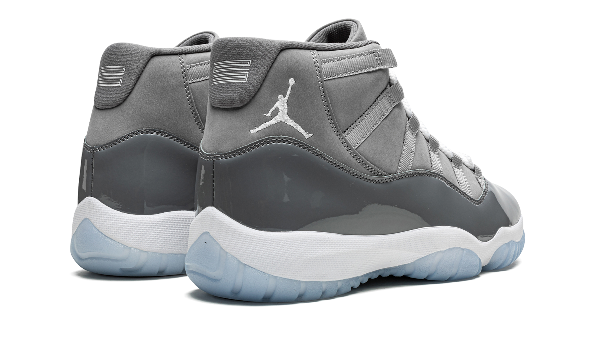 jordan 11 retro cool grey 2021+CT8012-005+diagnol right behind view