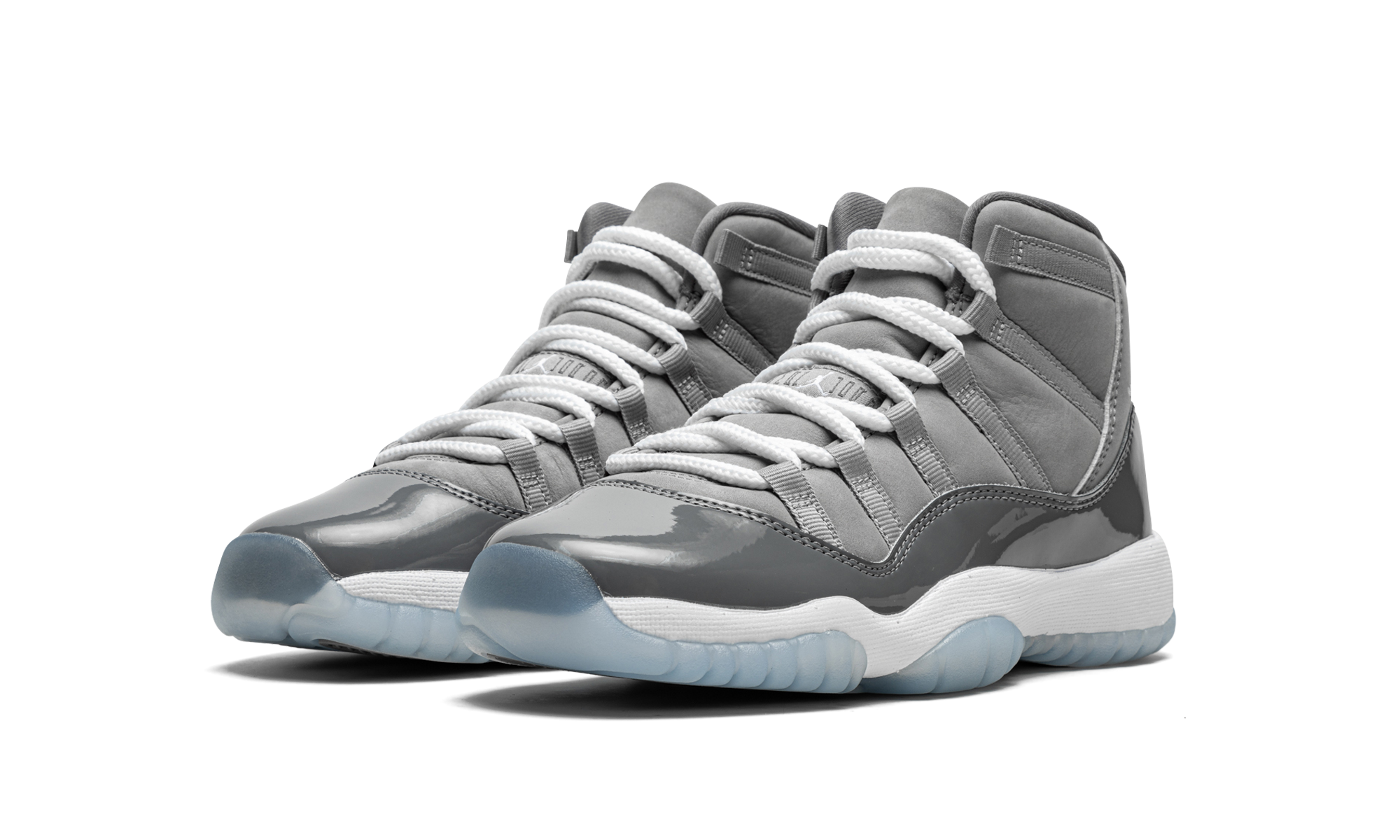 jordan 11 retro cool grey 2021 gs+378038-005+diagnol left view