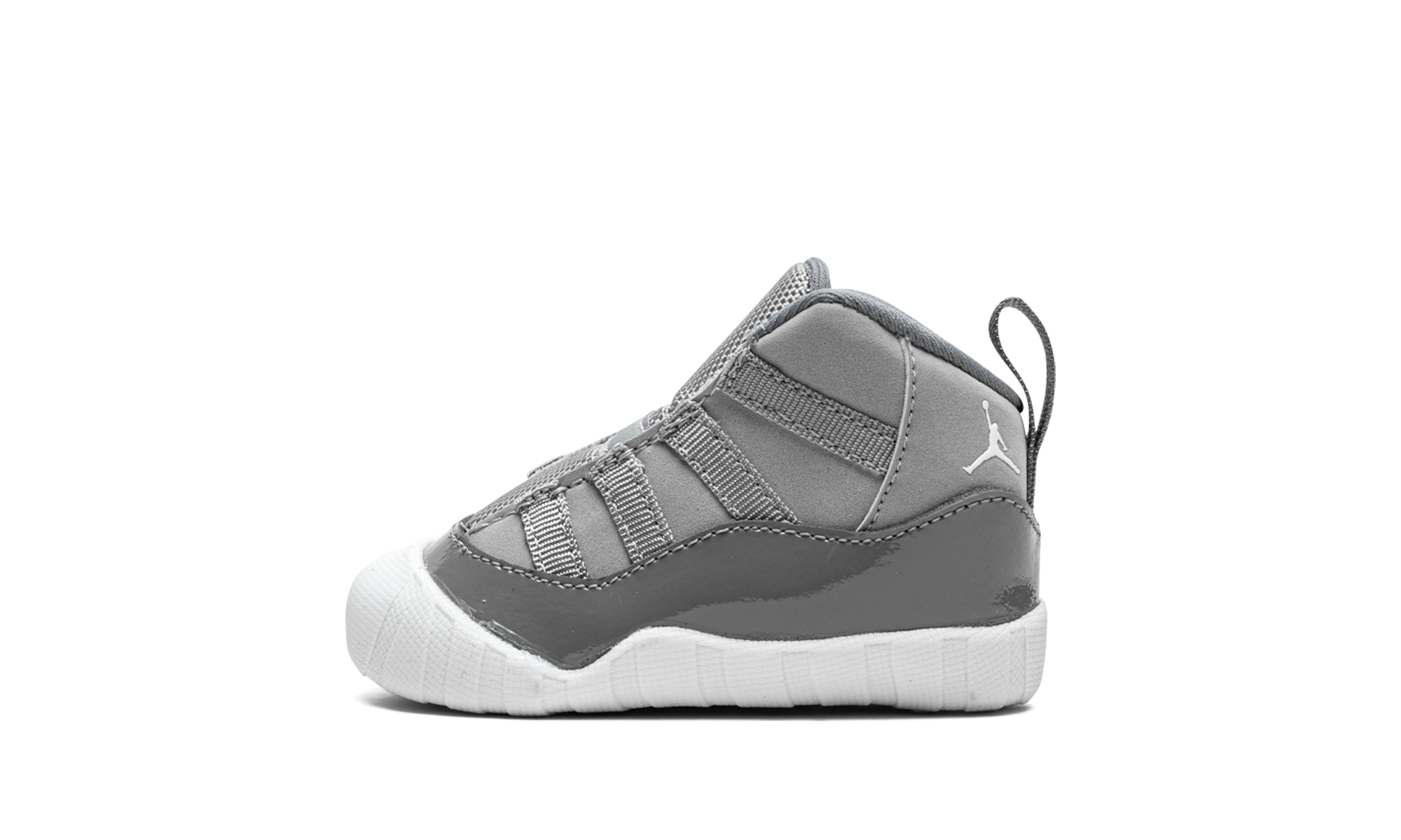 jordan 11 retro crib bootie cool grey 2021 i+CI6165-005+diagnol right view 1