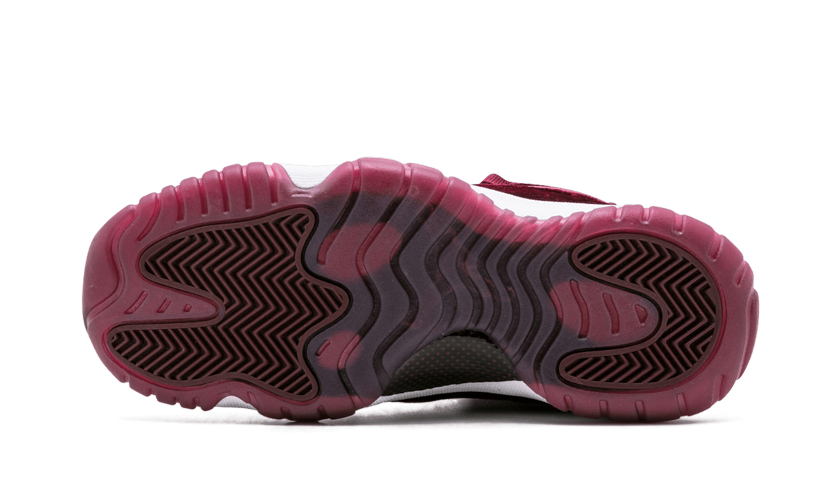 jordan 11 retro heiress night maroon gs+852625-650+bottom view