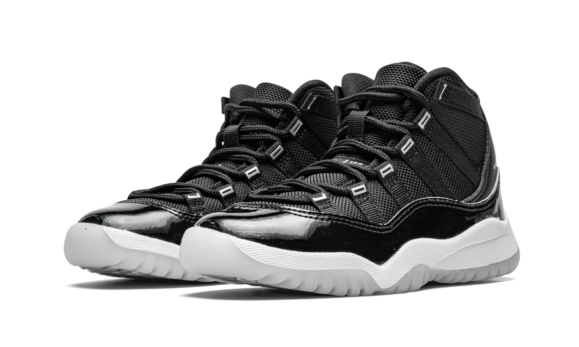 jordan 11 retro jubilee ps+378039-011+diagnol left view
