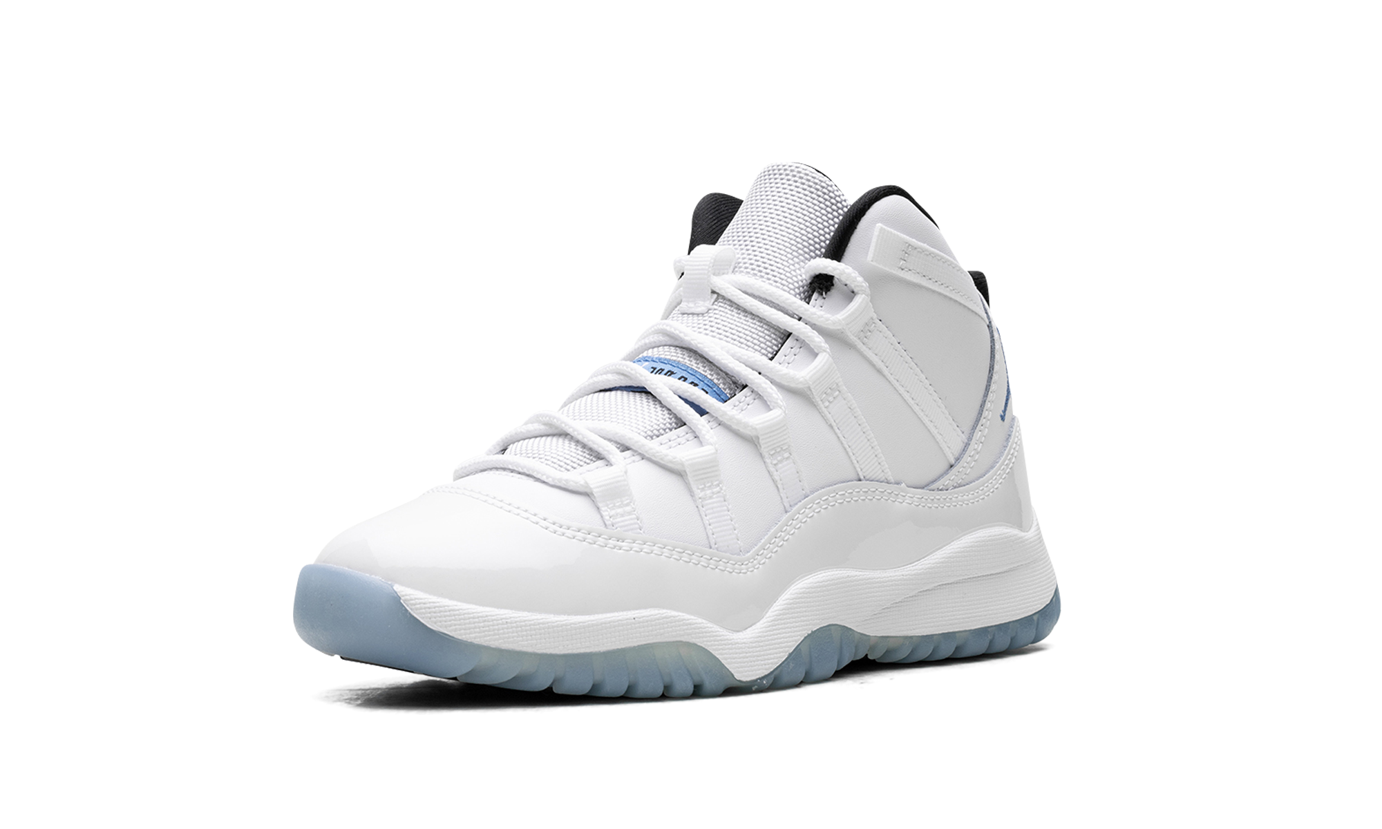 jordan 11 retro legend blue 2024 ps+378039-104+left diagnol single view