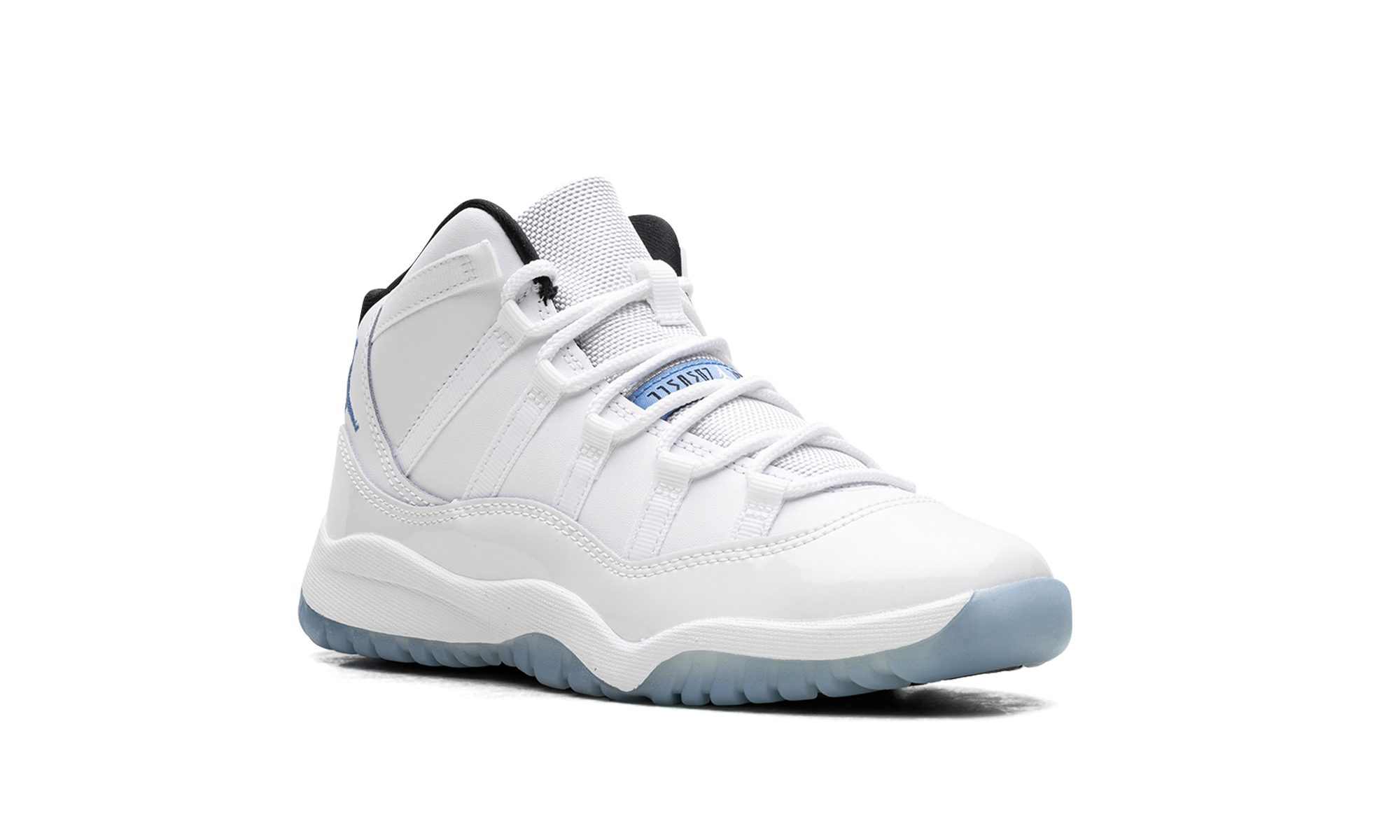 jordan 11 retro legend blue 2024 ps+378039-104+diagnol right view