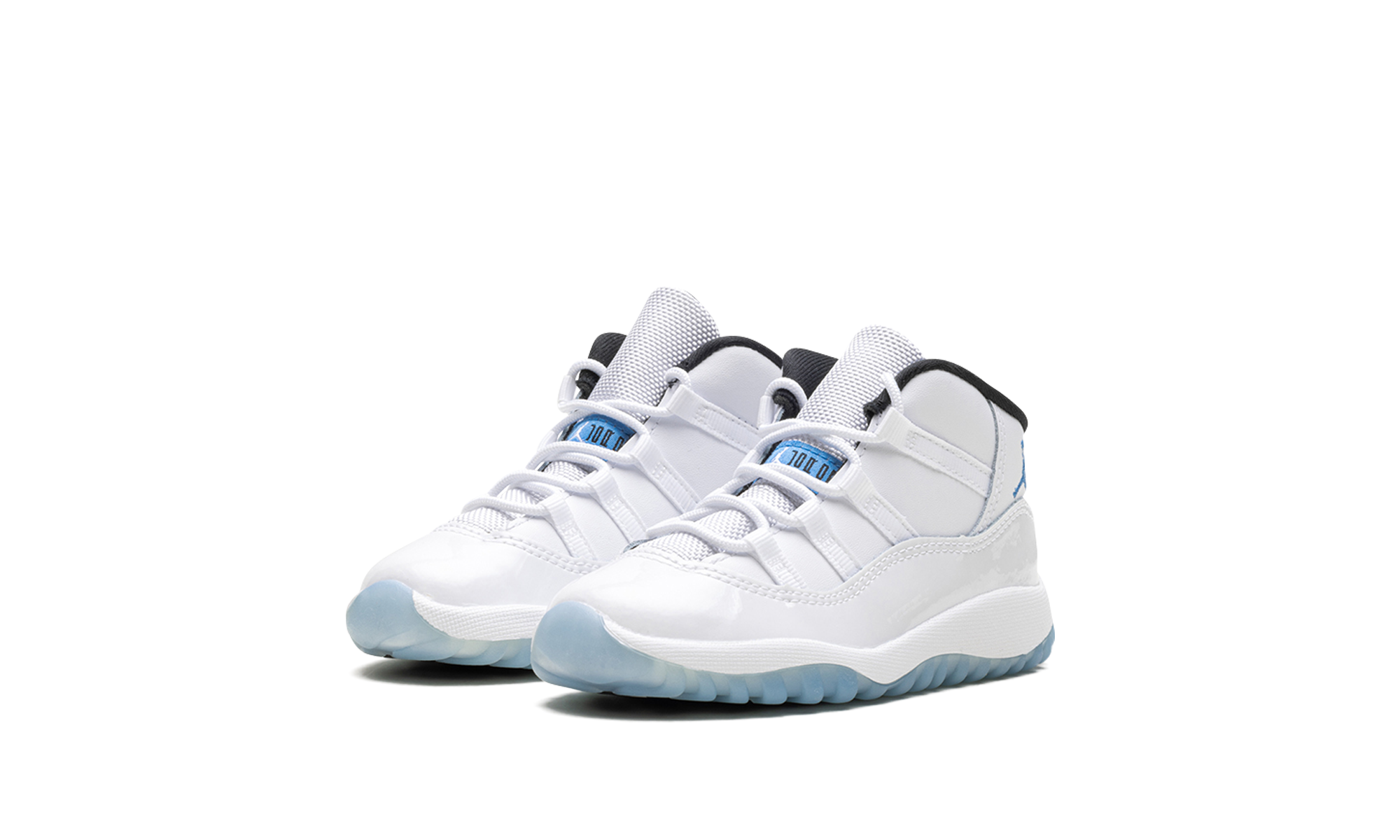 jordan 11 retro legend blue 2024 td+378040-104+diagnol left view