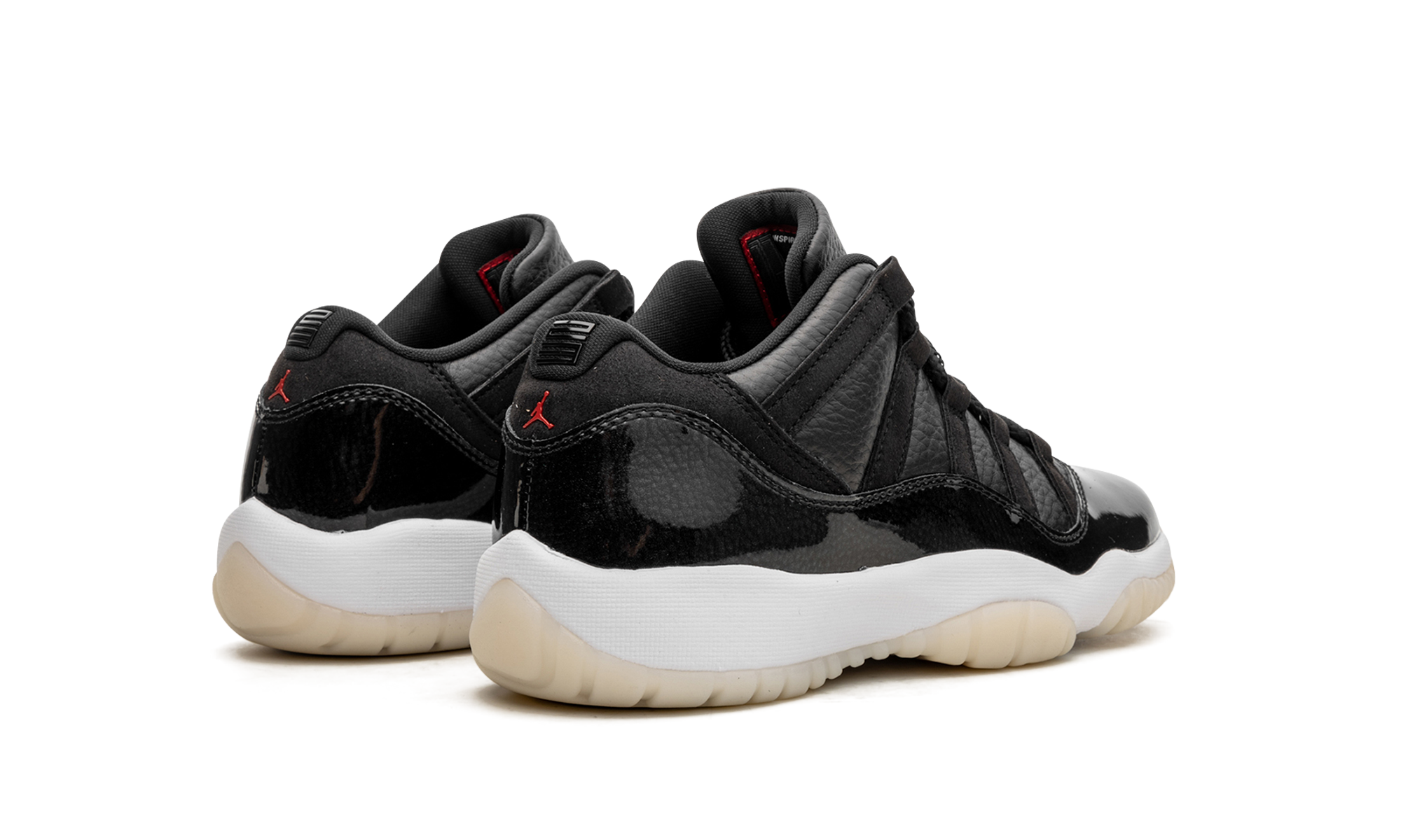 jordan 11 retro low 72 10 gs+528896-001+diagnol right behind view