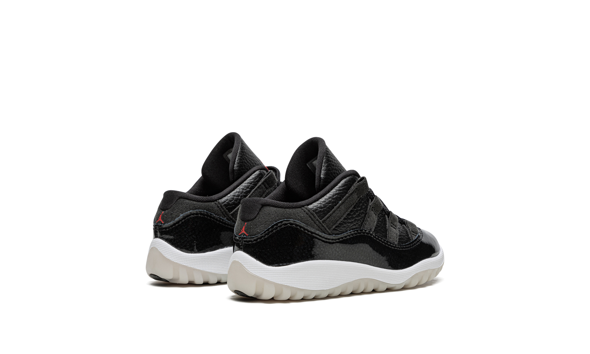 jordan 11 retro low 72 10 td+505836-001+diagnol right behind view