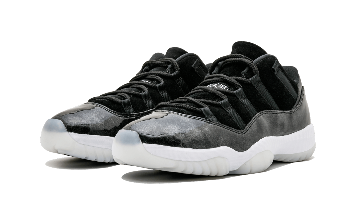 jordan 11 retro low barons+528895-010+diagnol left view