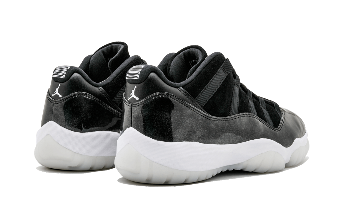 jordan 11 retro low barons+528895-010+diagnol right behind view