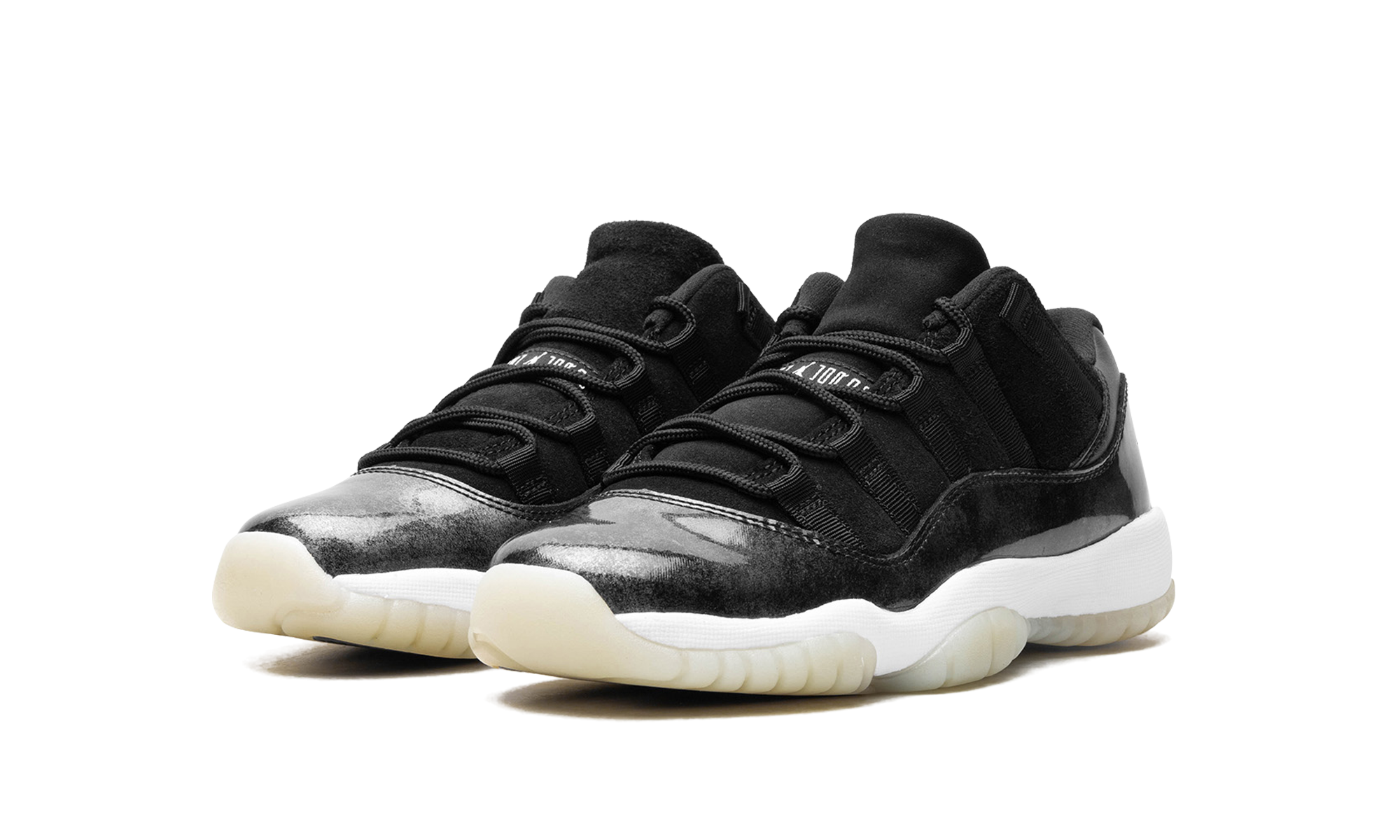 jordan 11 retro low barons gs+528896-010+diagnol left view
