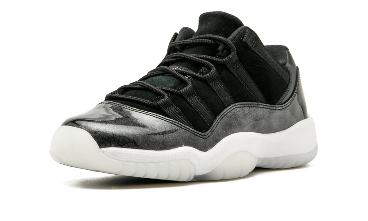 jordan 11 retro low barons gs+528896-010+left diagnol single view
