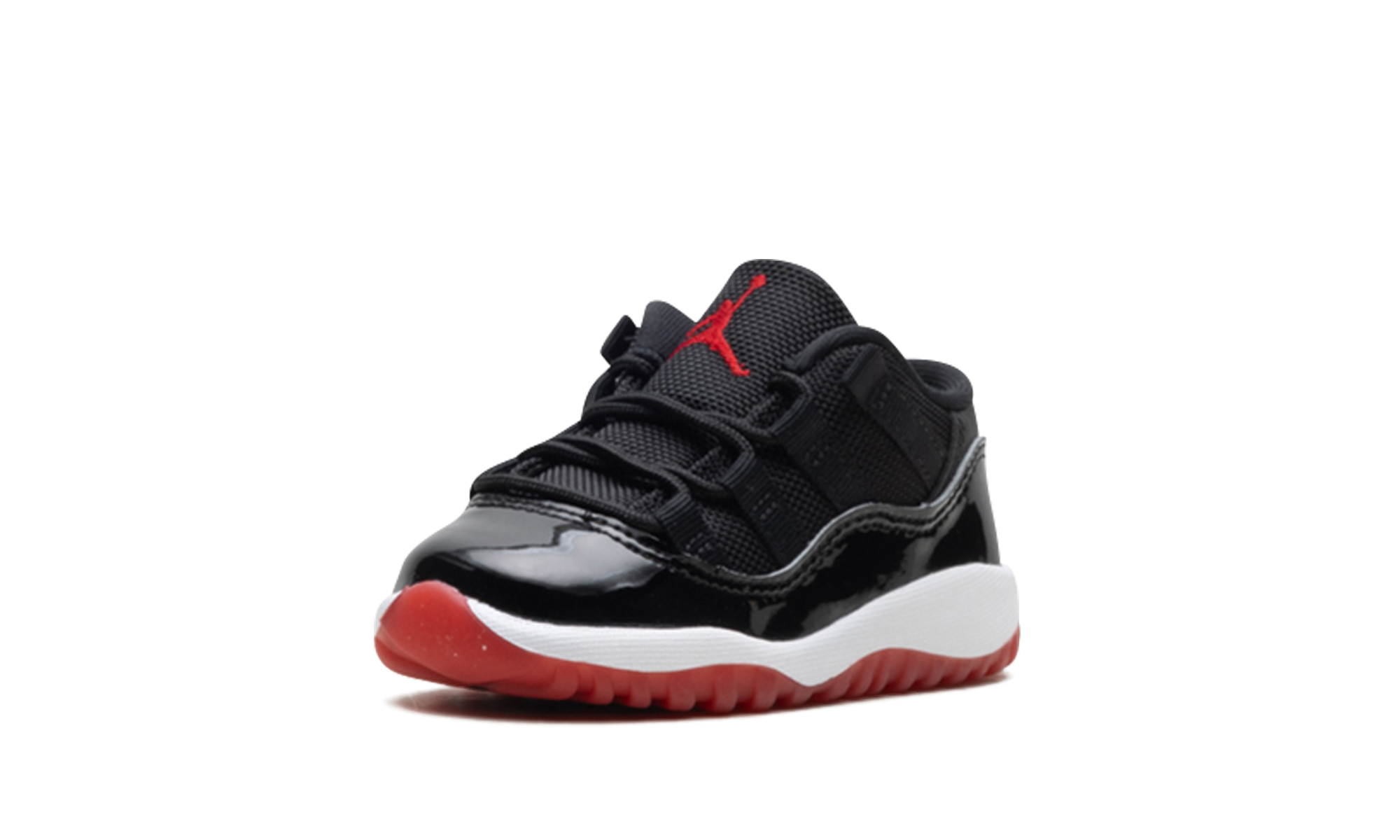 jordan 11 retro low bred td 2025+FV5120-006+left diagnol single view