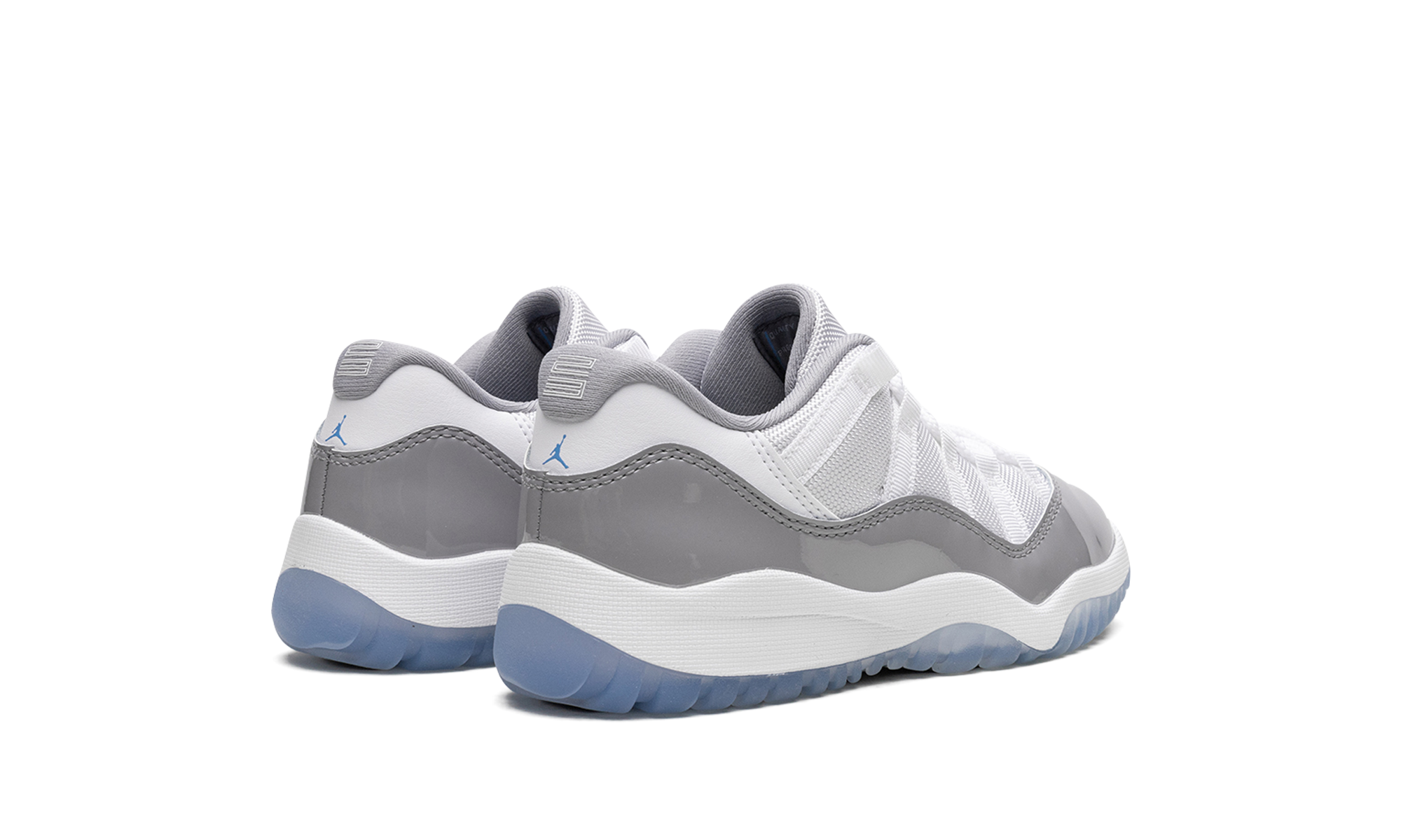 jordan 11 retro low cement grey ps+505835-140+diagnol right behind view