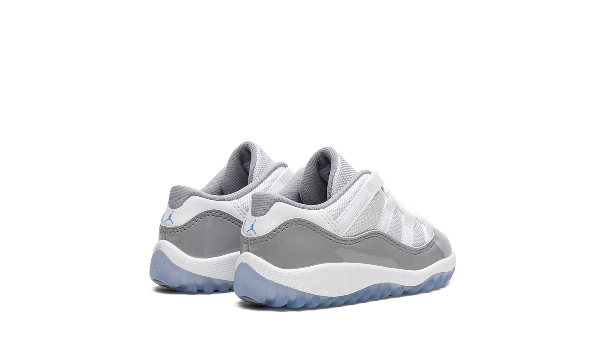 jordan 11 retro low cement grey td+505836-140+diagnol right behind view