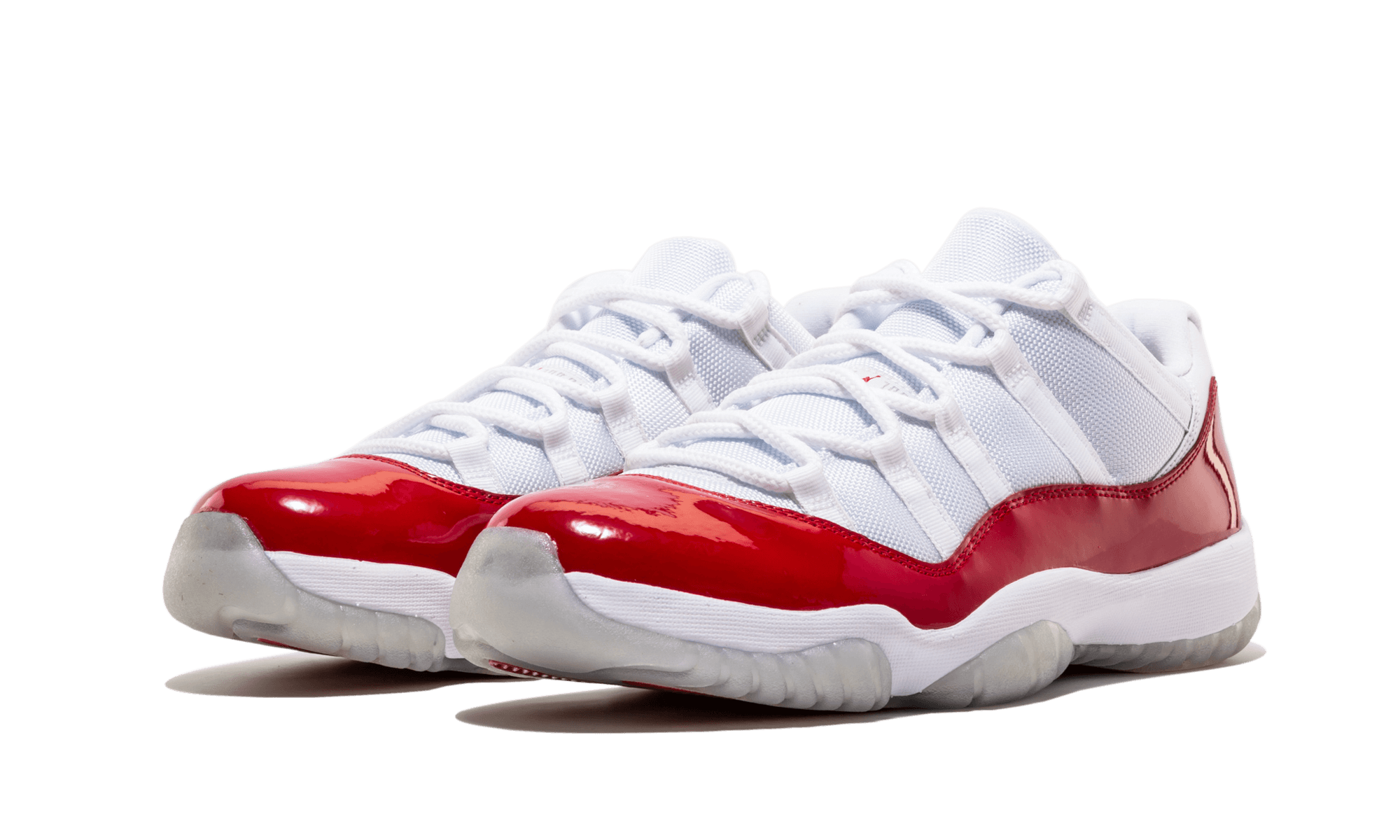 jordan 11 retro low cherry 2016+528895-102+diagnol left view