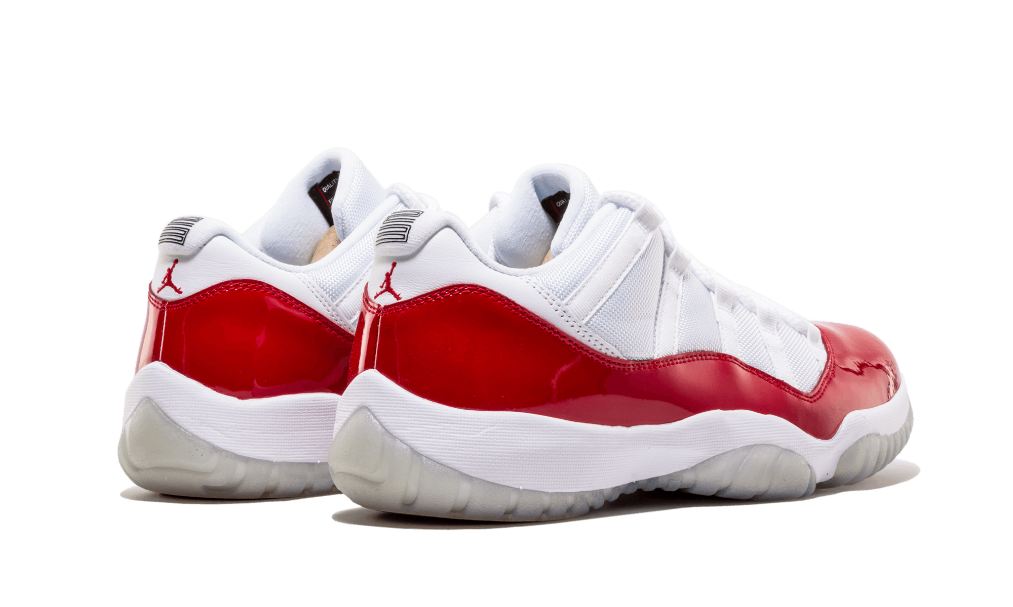 jordan 11 retro low cherry 2016+528895-102+diagnol right behind view