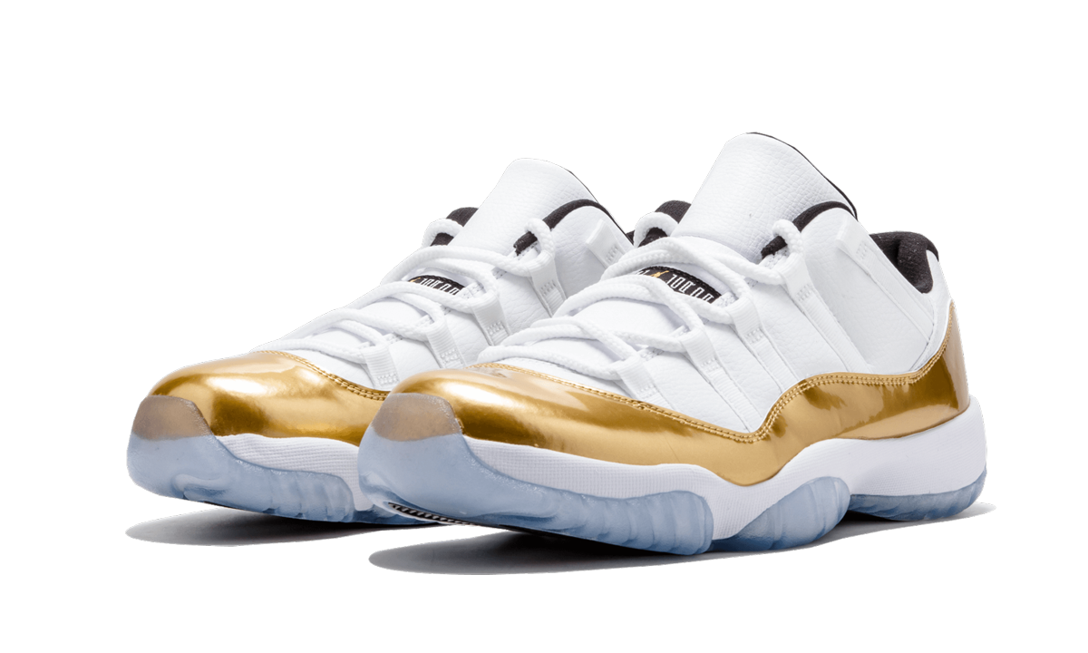 jordan 11 retro low closing ceremony+528895-103+diagnol left view
