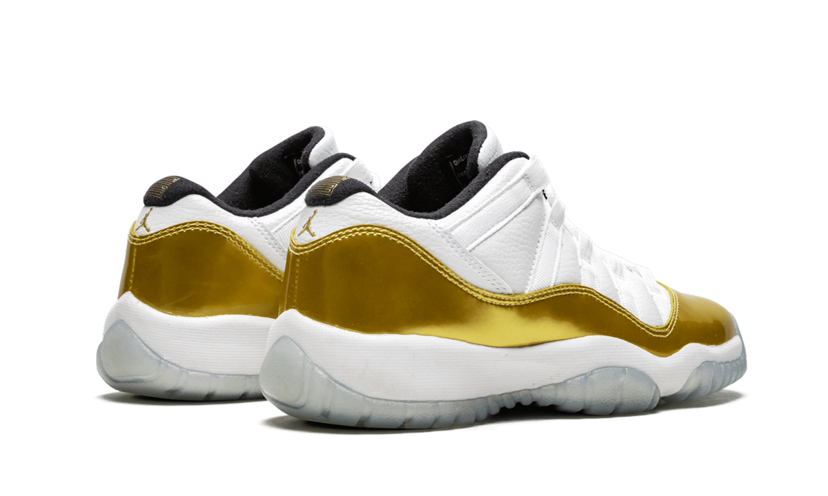jordan 11 retro low closing ceremony gs+528896-103+diagnol right behind view