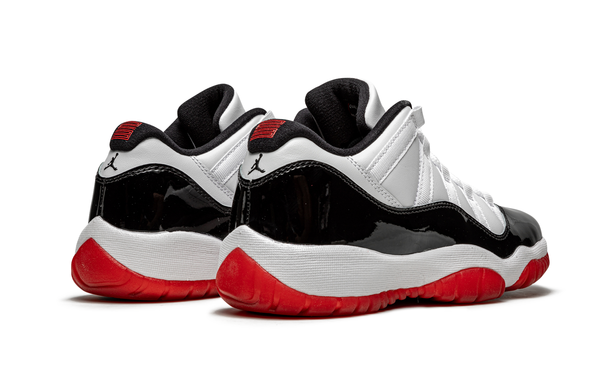 jordan 11 retro low concord bred gs+528896-160+diagnol right behind view