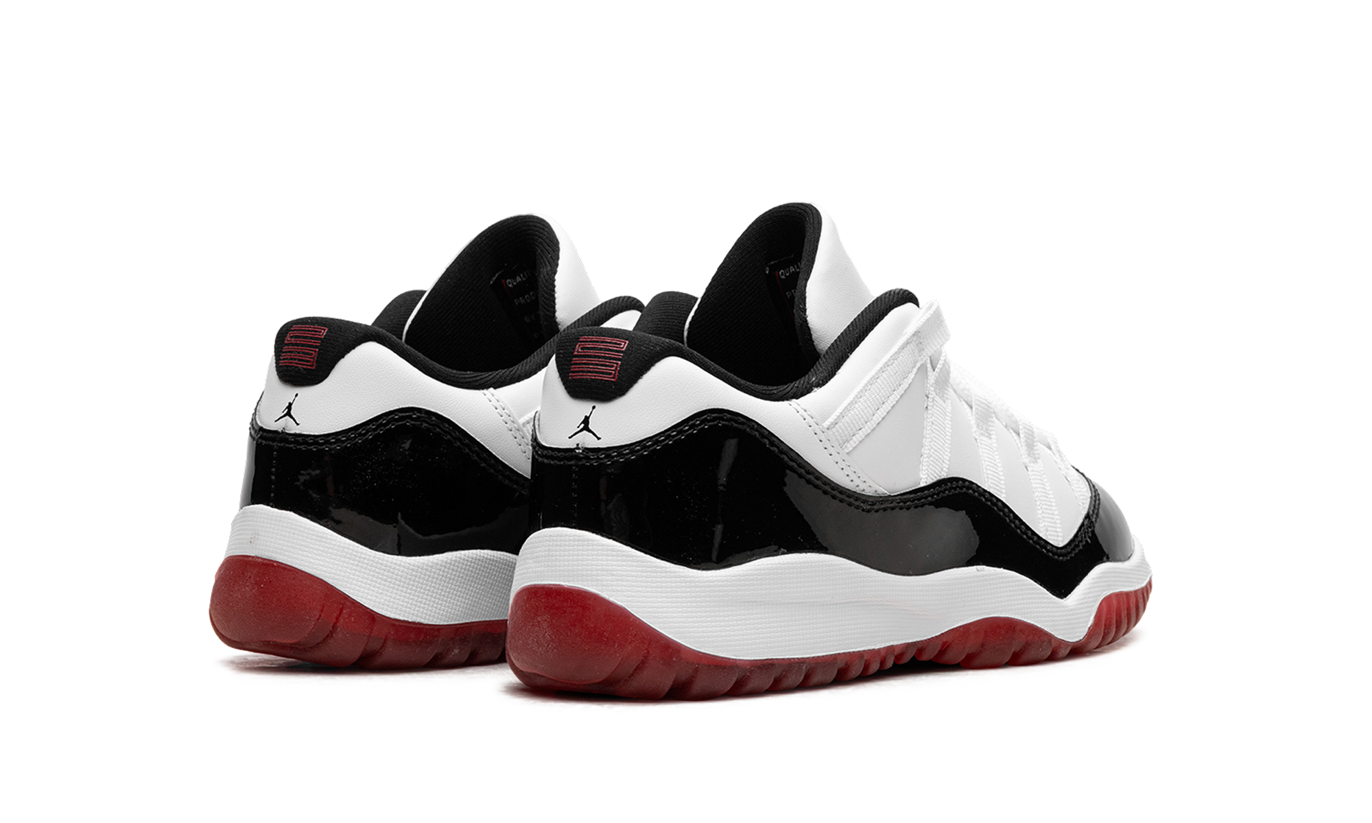 jordan 11 retro low concord bred ps+505835-160+diagnol right behind view