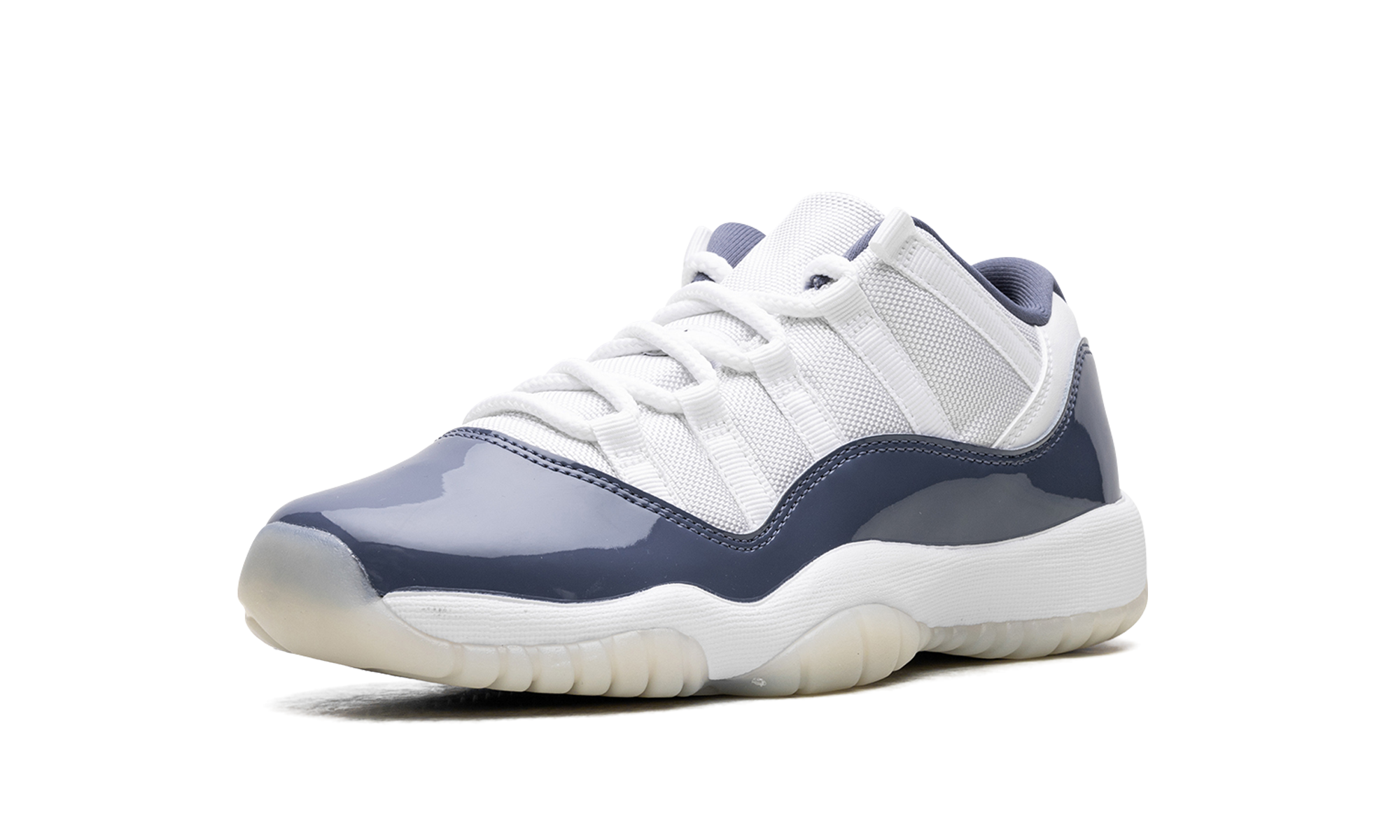 jordan 11 retro low diffused blue gs+FV5121-104+left diagnol single view