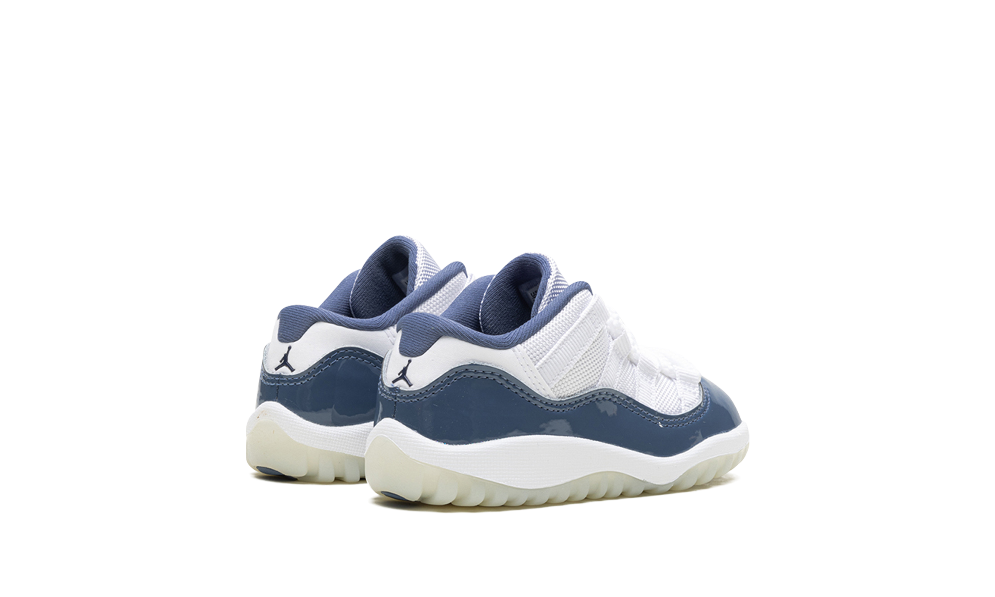 jordan 11 retro low diffused blue td+FV5120-104+diagnol right behind view