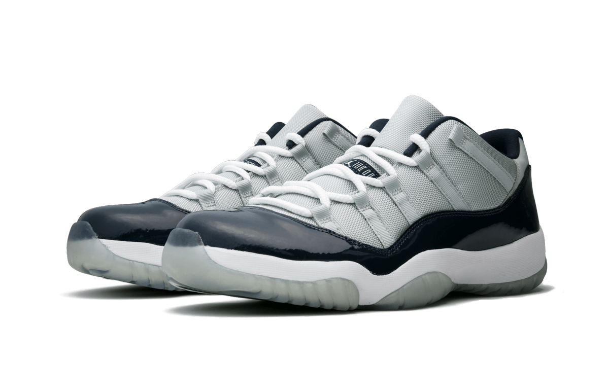 jordan 11 retro low georgetown+528895-007+diagnol left view