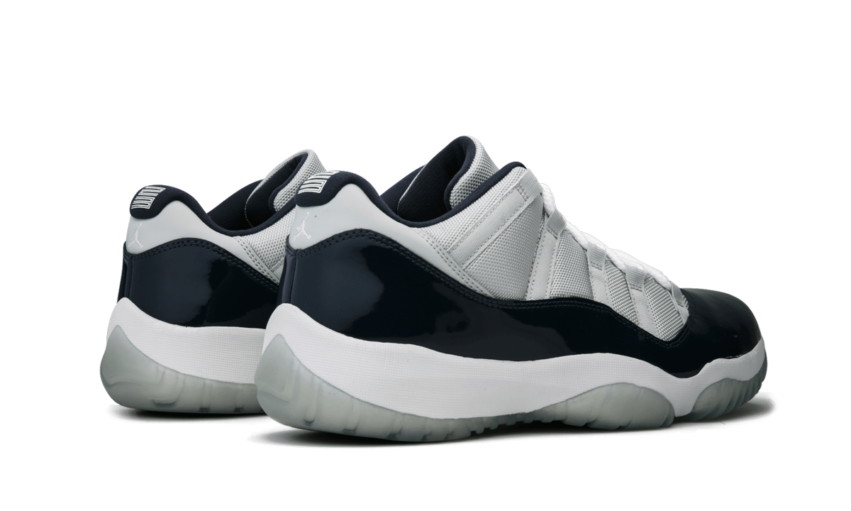 jordan 11 retro low georgetown+528895-007+diagnol right behind view