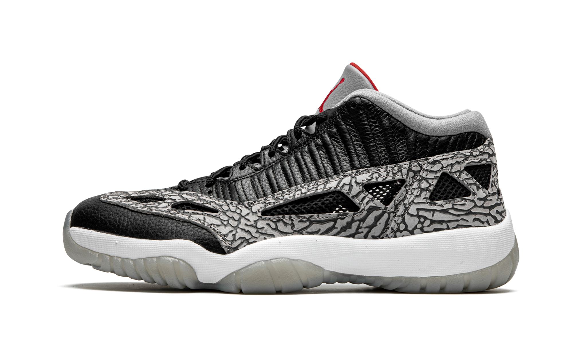 jordan 11 retro low ie black cement+919712-006+diagnol right view 1