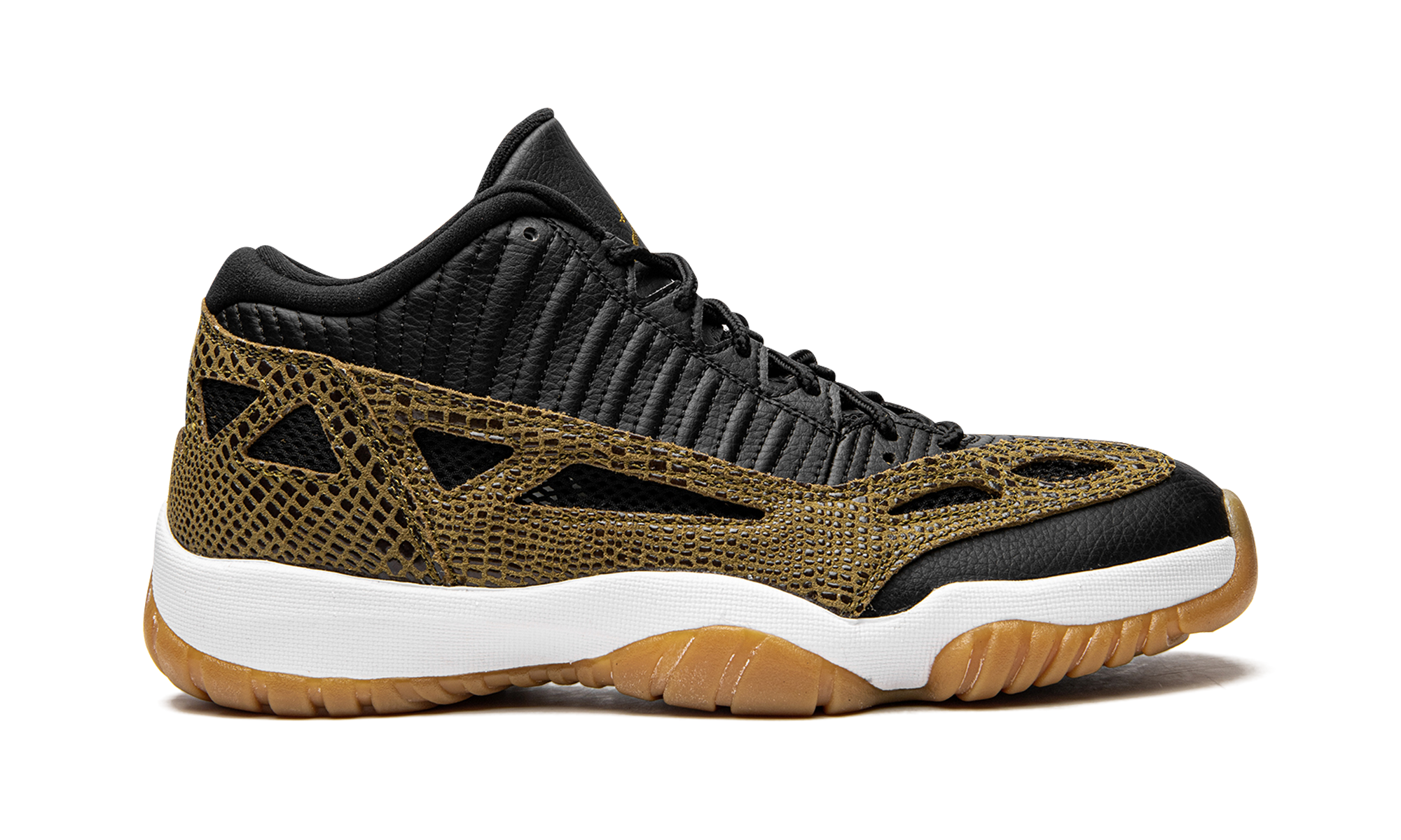 jordan 11 retro low ie militia green 2015+306008-013+diagnol right view