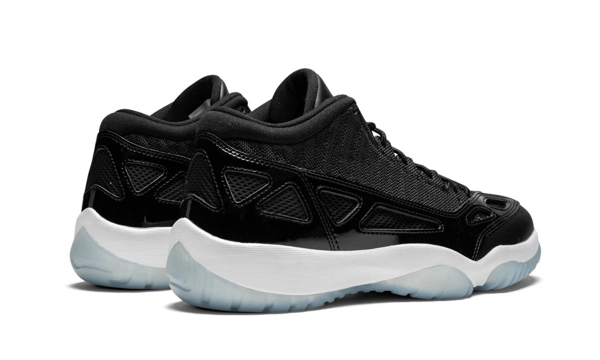 jordan 11 retro low ie space jam+919712-041+diagnol right behind view