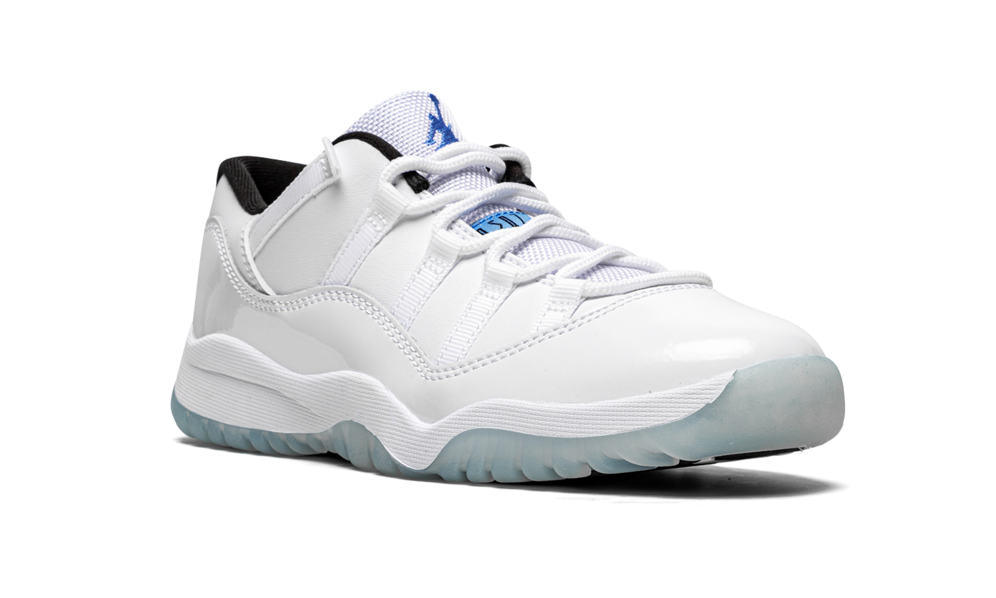 jordan 11 retro low legend blue ps+505835-117+diagnol right view