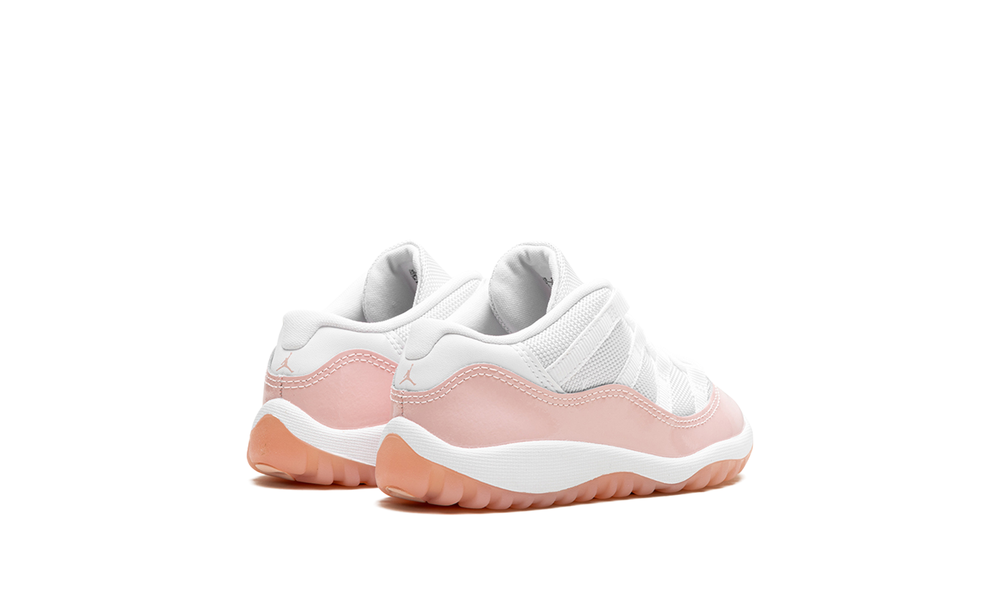 jordan 11 retro low legend pink td+645107-160+diagnol right behind view