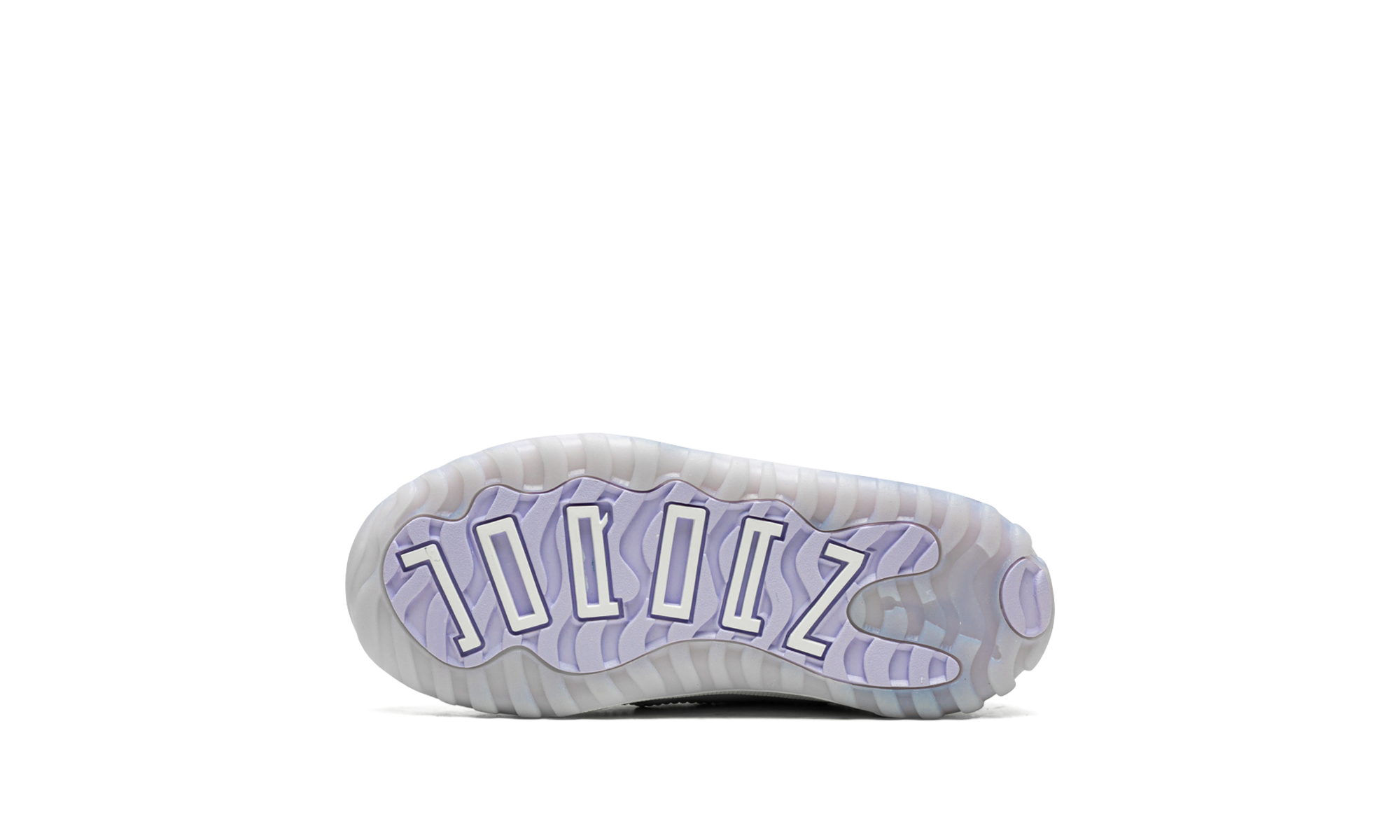jordan 11 retro low pure violet td+645107-101+bottom view