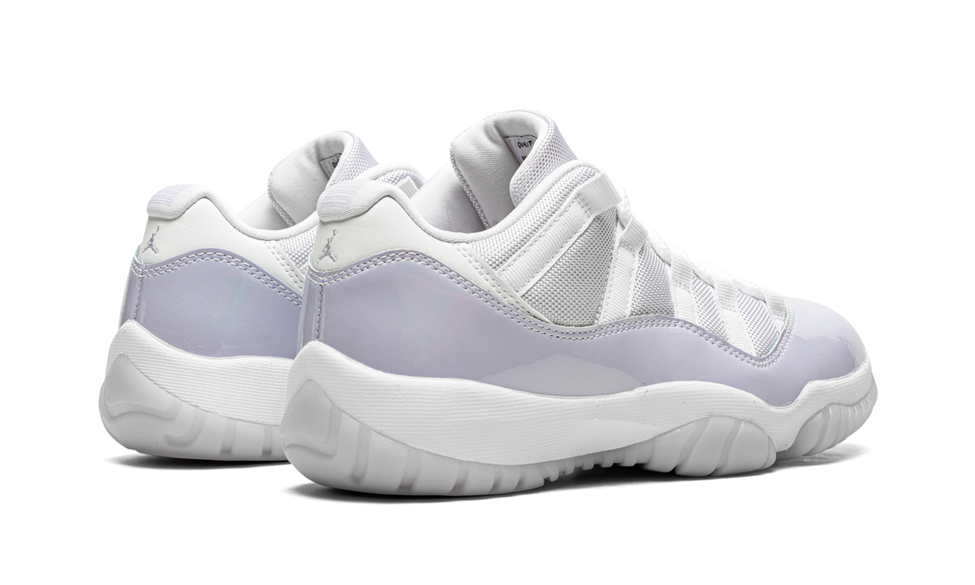 jordan 11 retro low pure violet women s+AH7860-101+diagnol right behind view