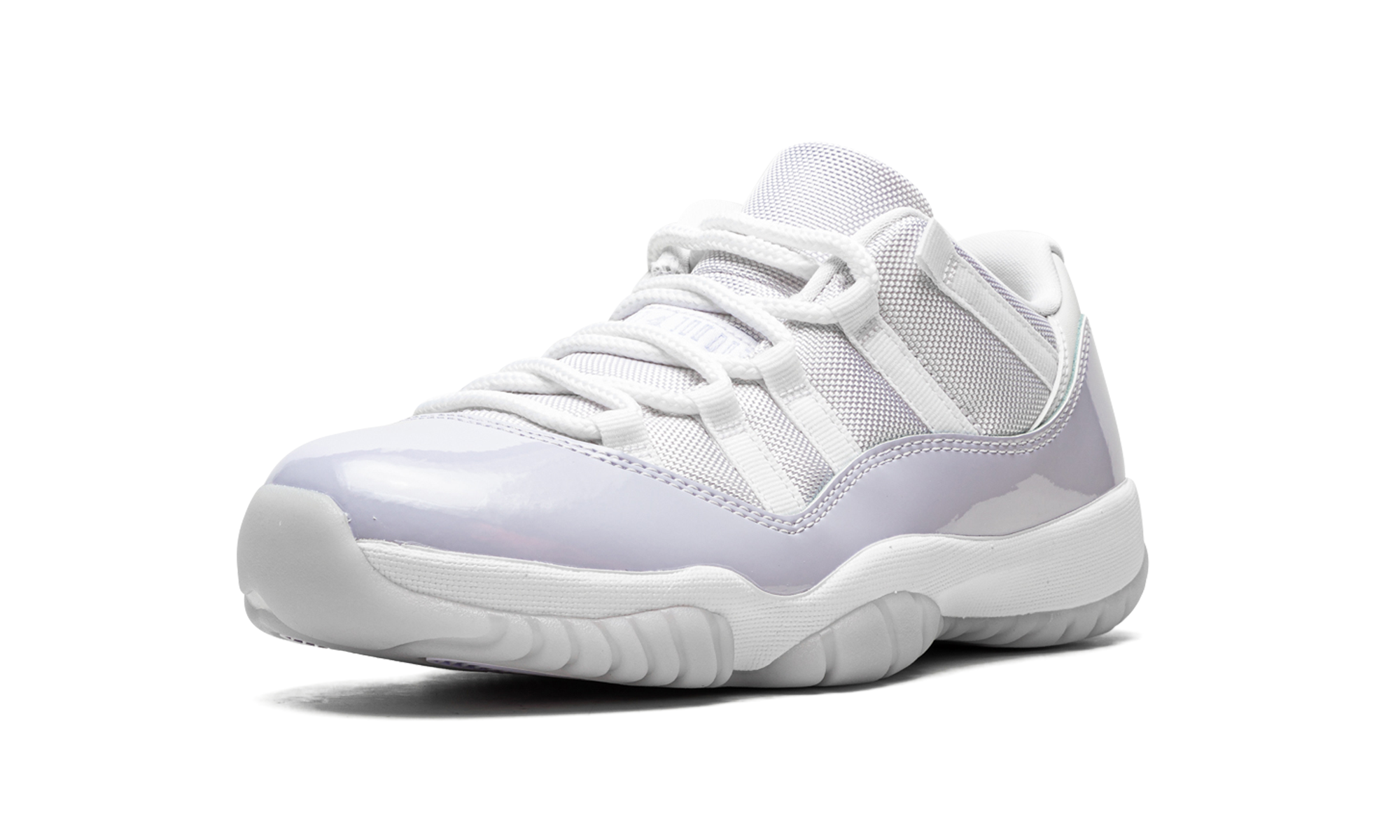 jordan 11 retro low pure violet women s+AH7860-101+left diagnol single view