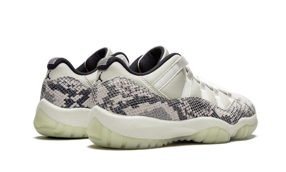 jordan 11 retro low snake light bone+CD6846-002+diagnol right behind view