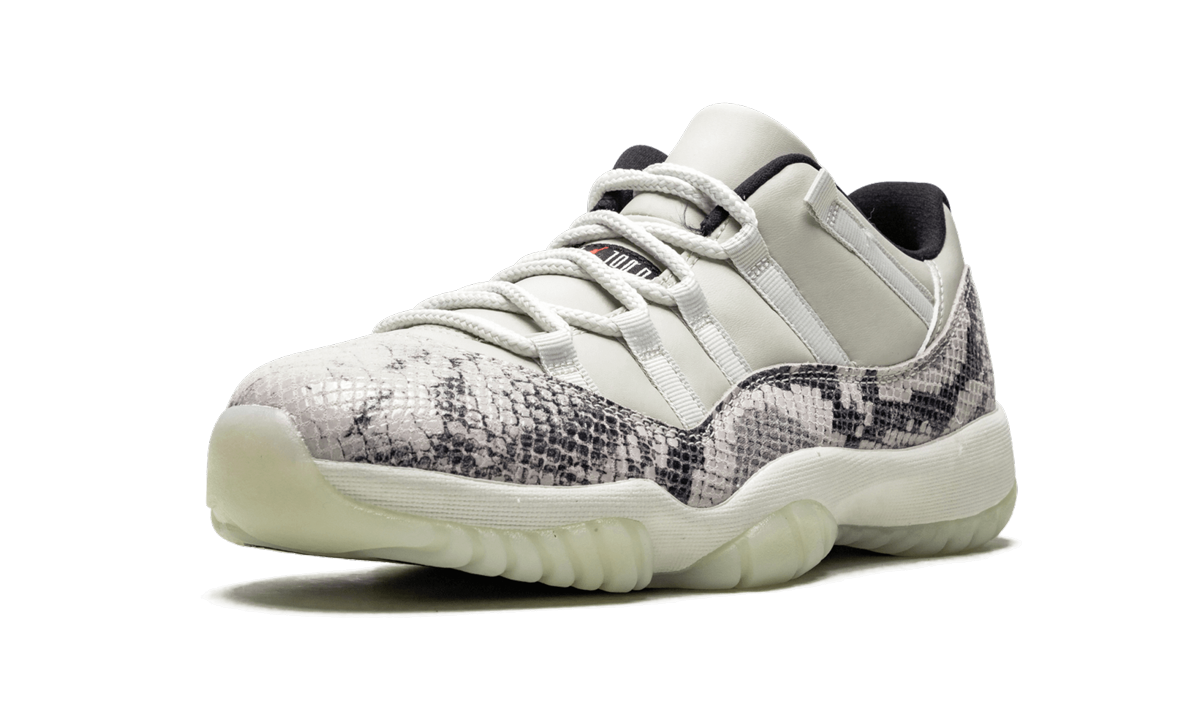 jordan 11 retro low snake light bone+CD6846-002+left diagnol single view