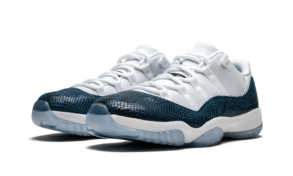 jordan 11 retro low snake navy 2019+CD6846-102+diagnol left view