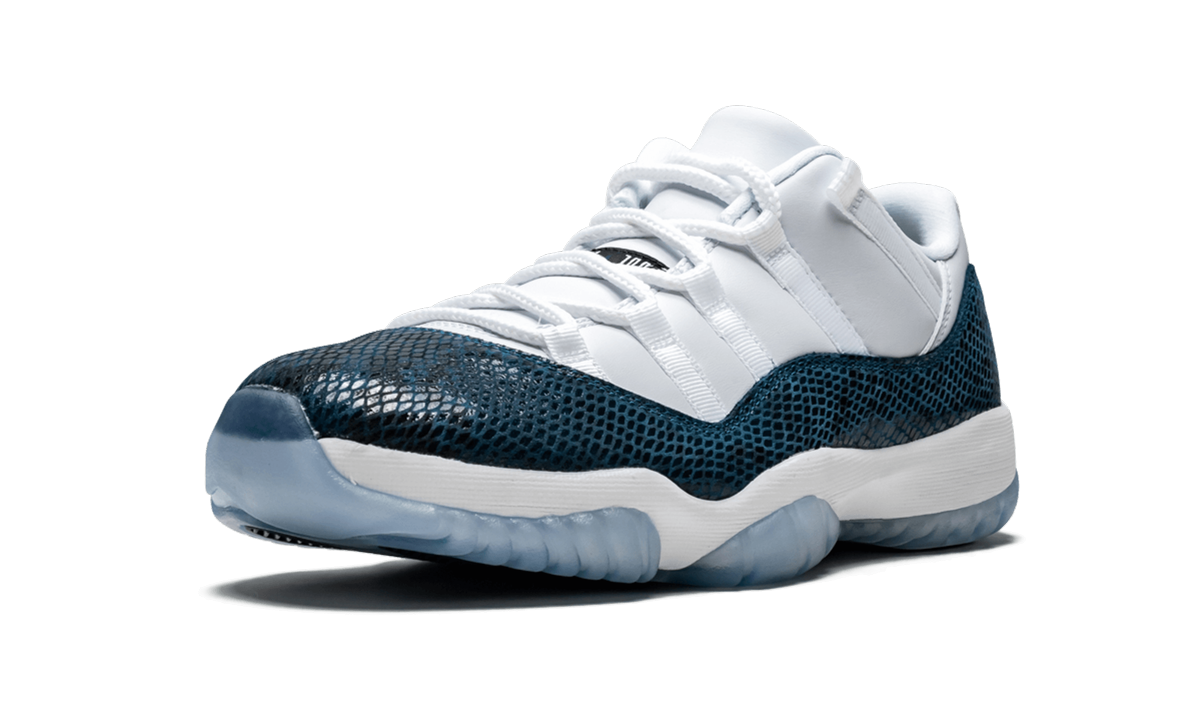 jordan 11 retro low snake navy 2019+CD6846-102+left diagnol single view