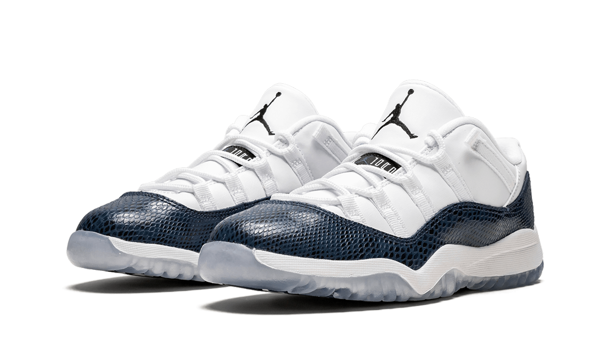 jordan 11 retro low snake navy 2019 ps+CD6848-102+diagnol left view