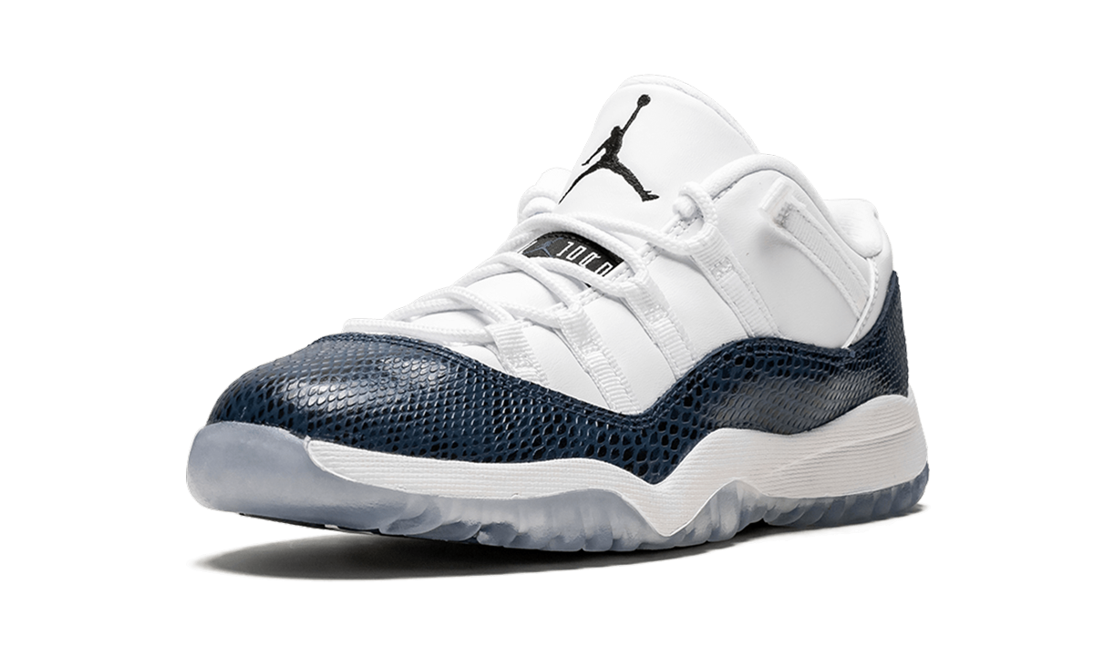 jordan 11 retro low snake navy 2019 ps+CD6848-102+left diagnol single view