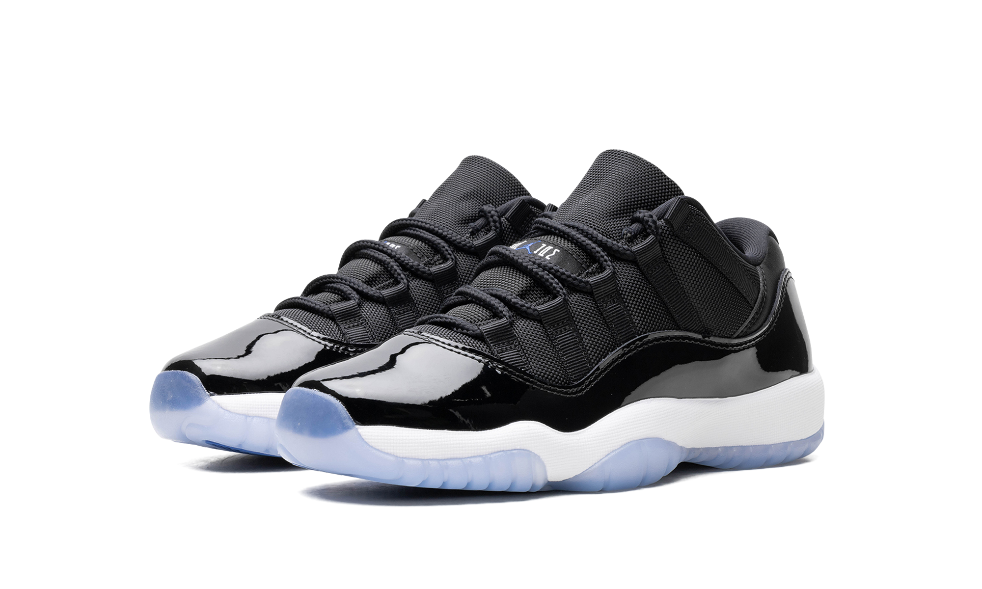 jordan 11 retro low space jam gs+FV5121-004+diagnol left view