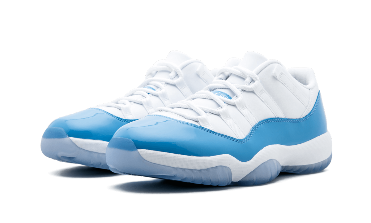 jordan 11 retro low university blue 2017+528895-106+diagnol left view