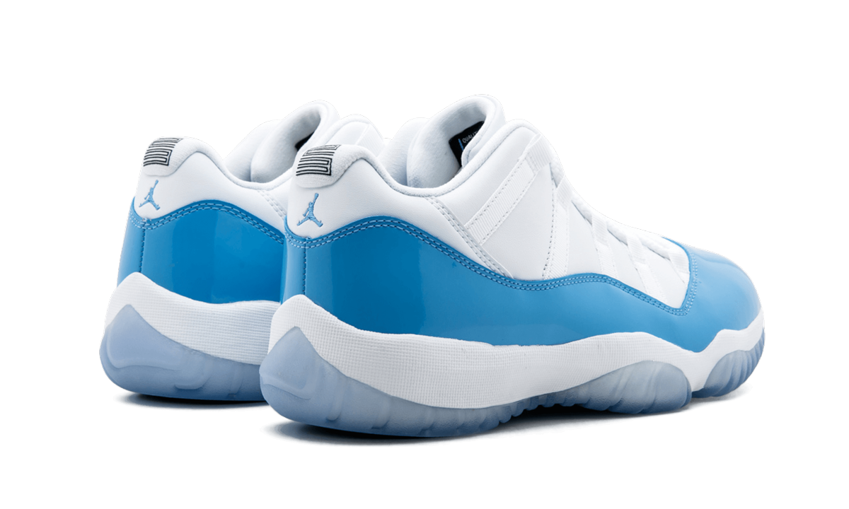 jordan 11 retro low university blue 2017+528895-106+diagnol right behind view