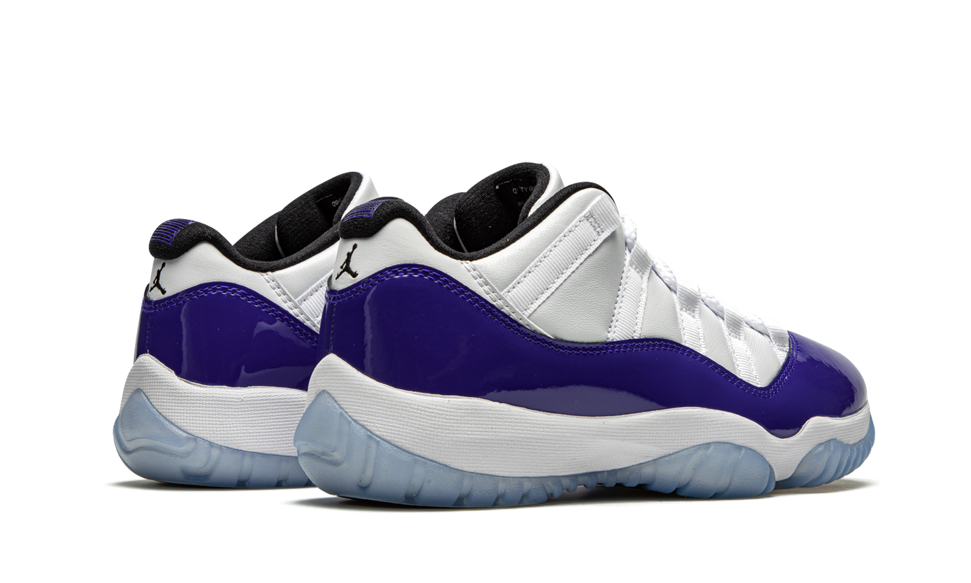 jordan 11 retro low white concord women s+AH7860-100+diagnol right behind view