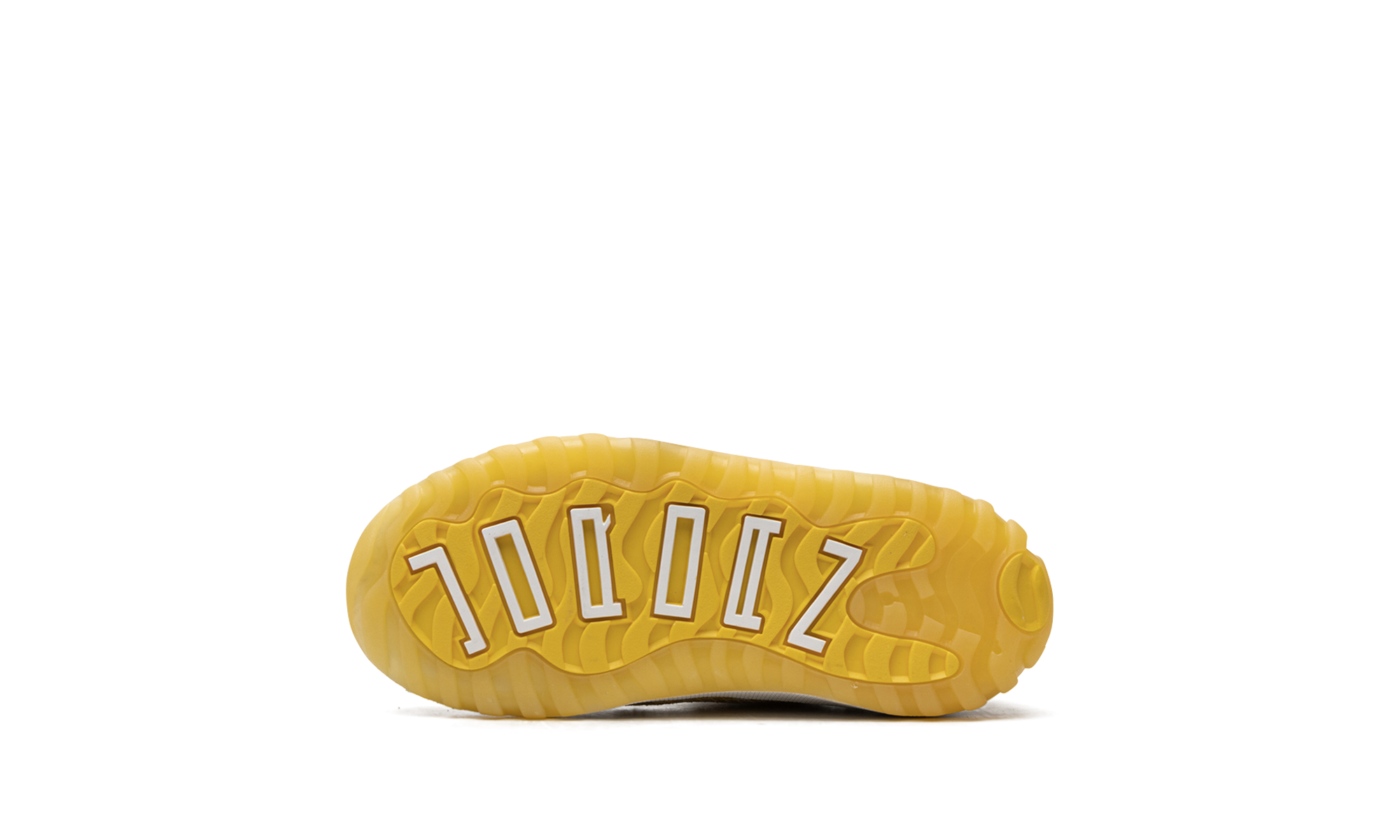 jordan 11 retro low yellow snakeskin td+645107-107+bottom view