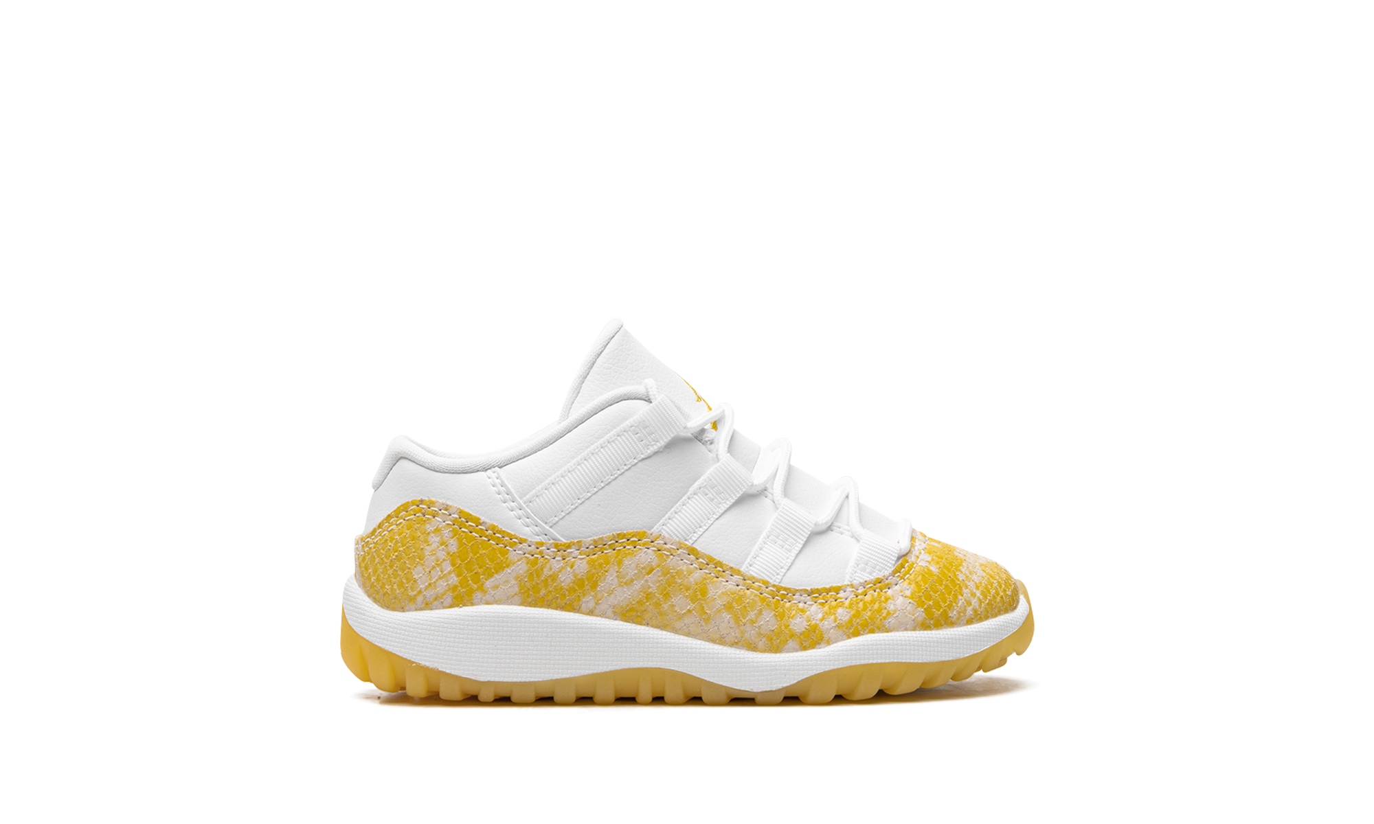 jordan 11 retro low yellow snakeskin td+645107-107+right view
