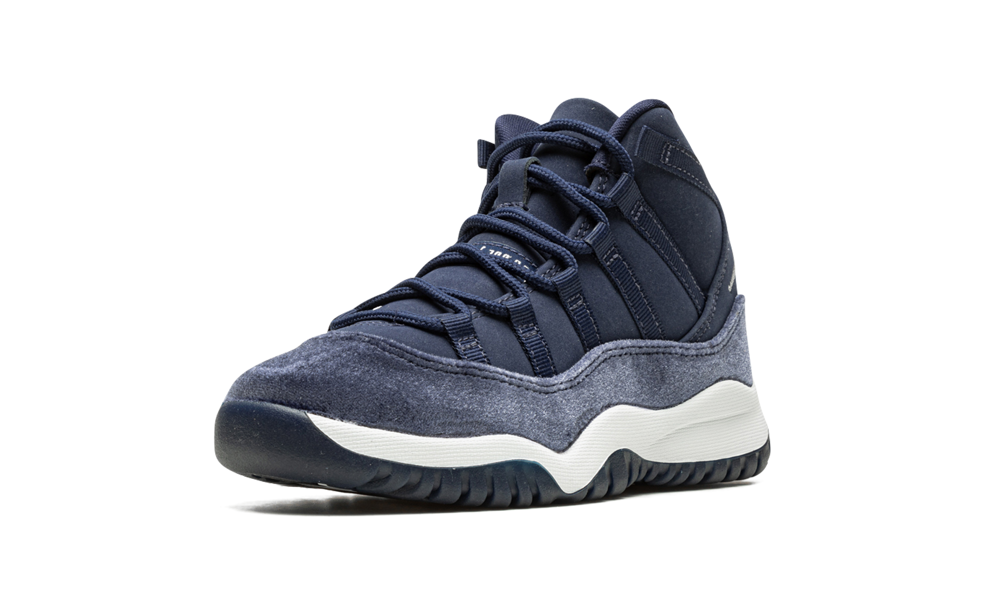 jordan 11 retro midnight navy ps+DO3857-441+left diagnol single view